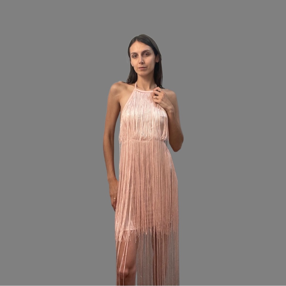 Vintage Pink Flapper Dress